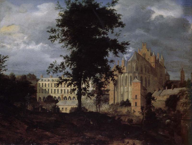 Old Palace landscape, Jan van der Heyden